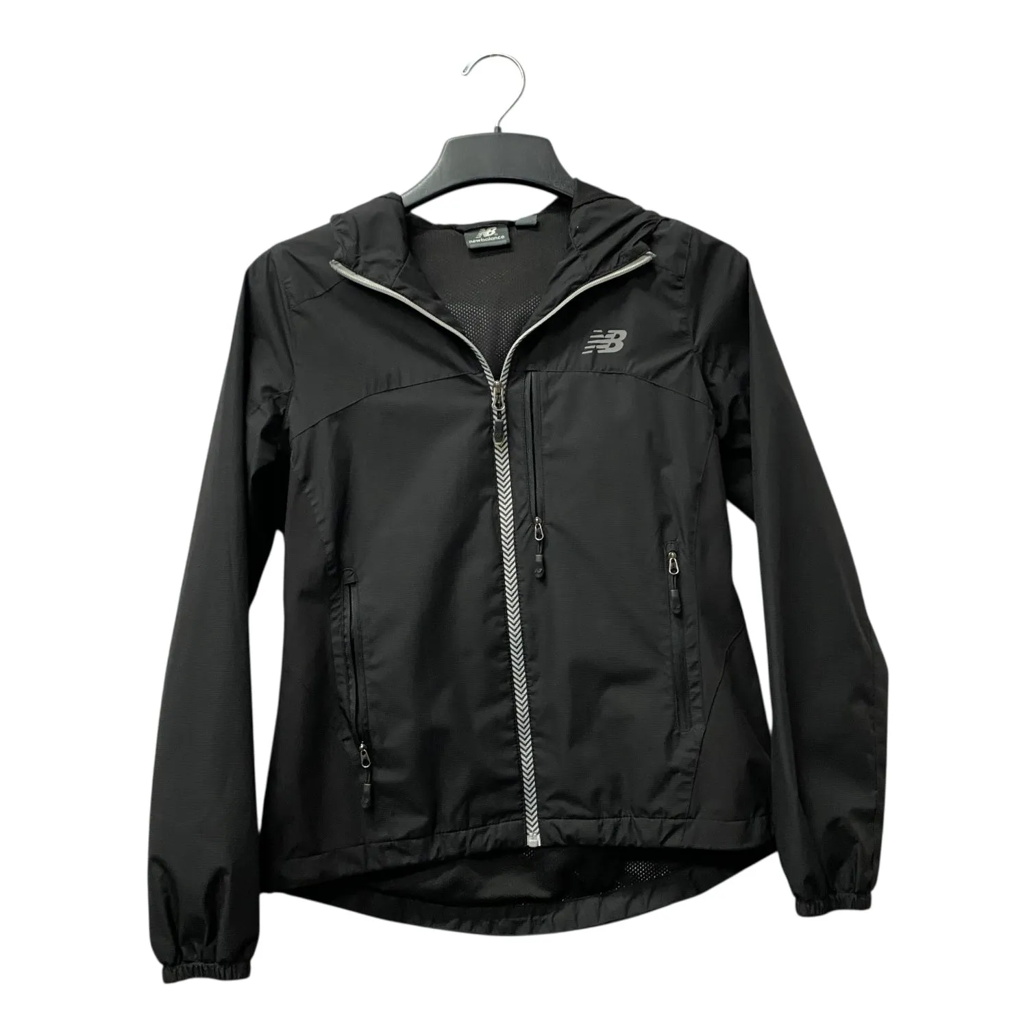 Athletic Jacket By New Balance In Black, Size:S