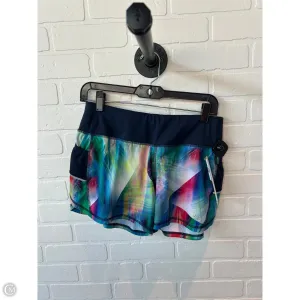 Athletic Shorts By Athleta In Blue & Green, Size: 4