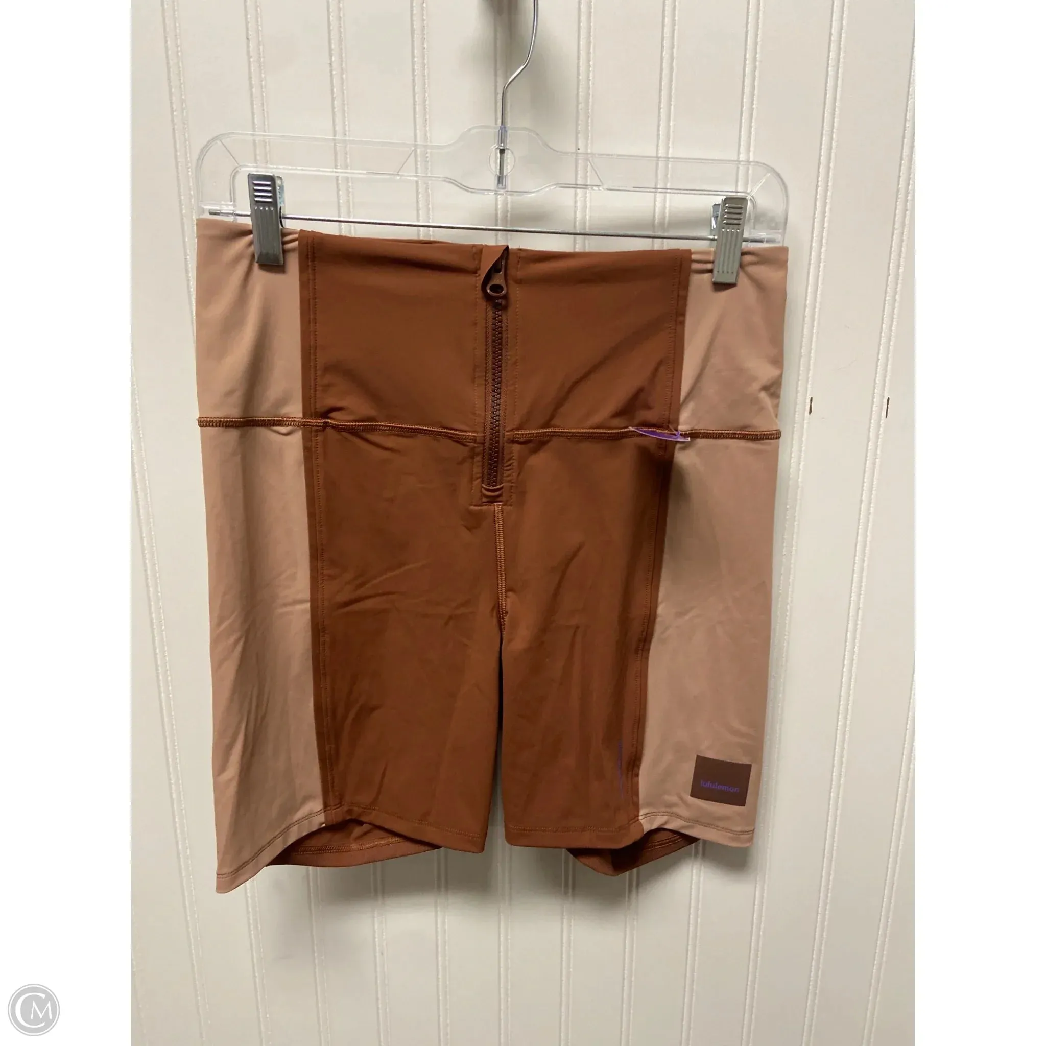 Athletic Shorts By Lululemon In Peach, Size: M