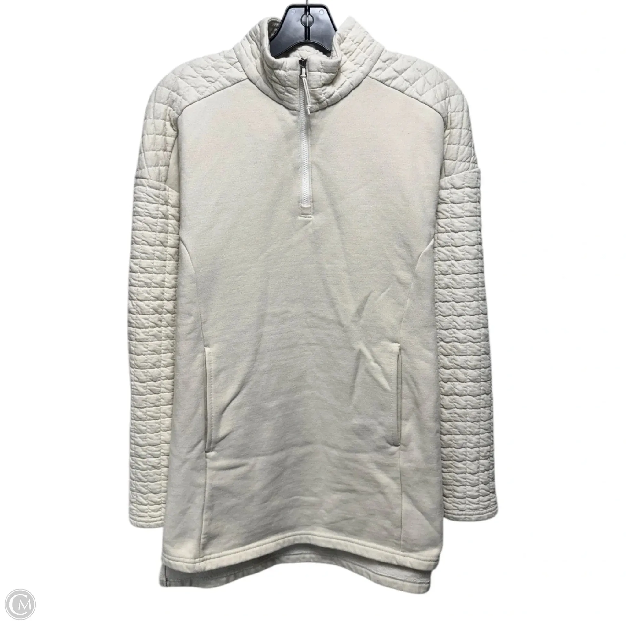 Athletic Sweatshirt Collar By Columbia In Cream, Size: S