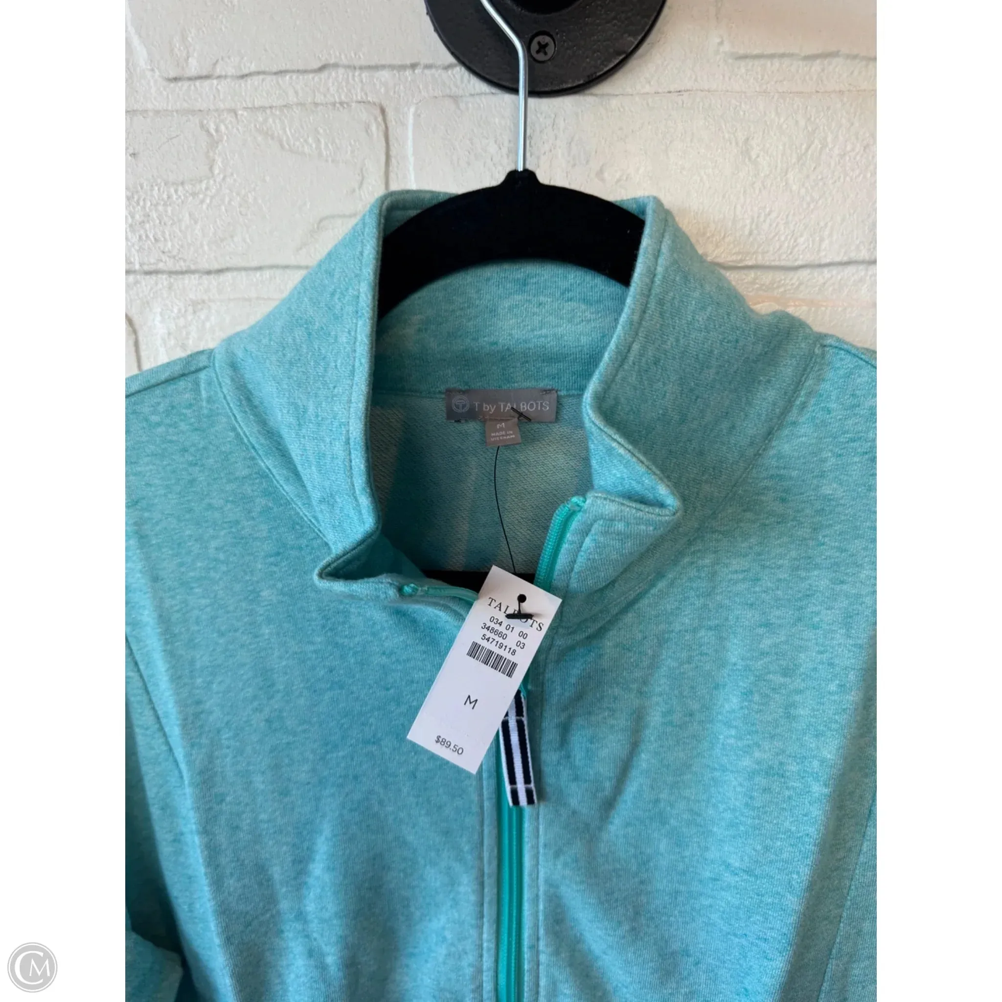 Athletic Sweatshirt Collar By Talbots In Blue, Size: M