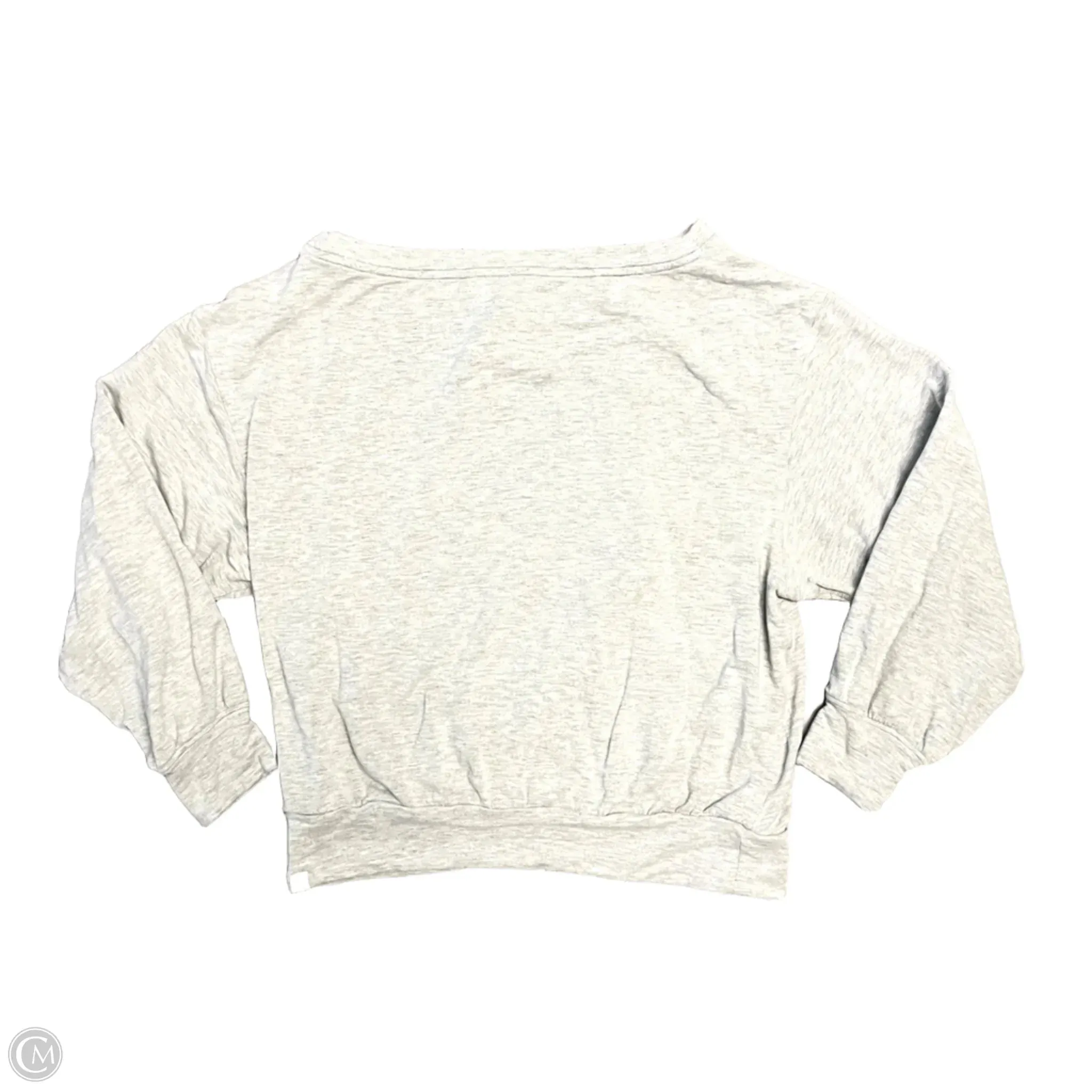 Athletic Sweatshirt Crewneck By Lululemon In Grey, Size: S