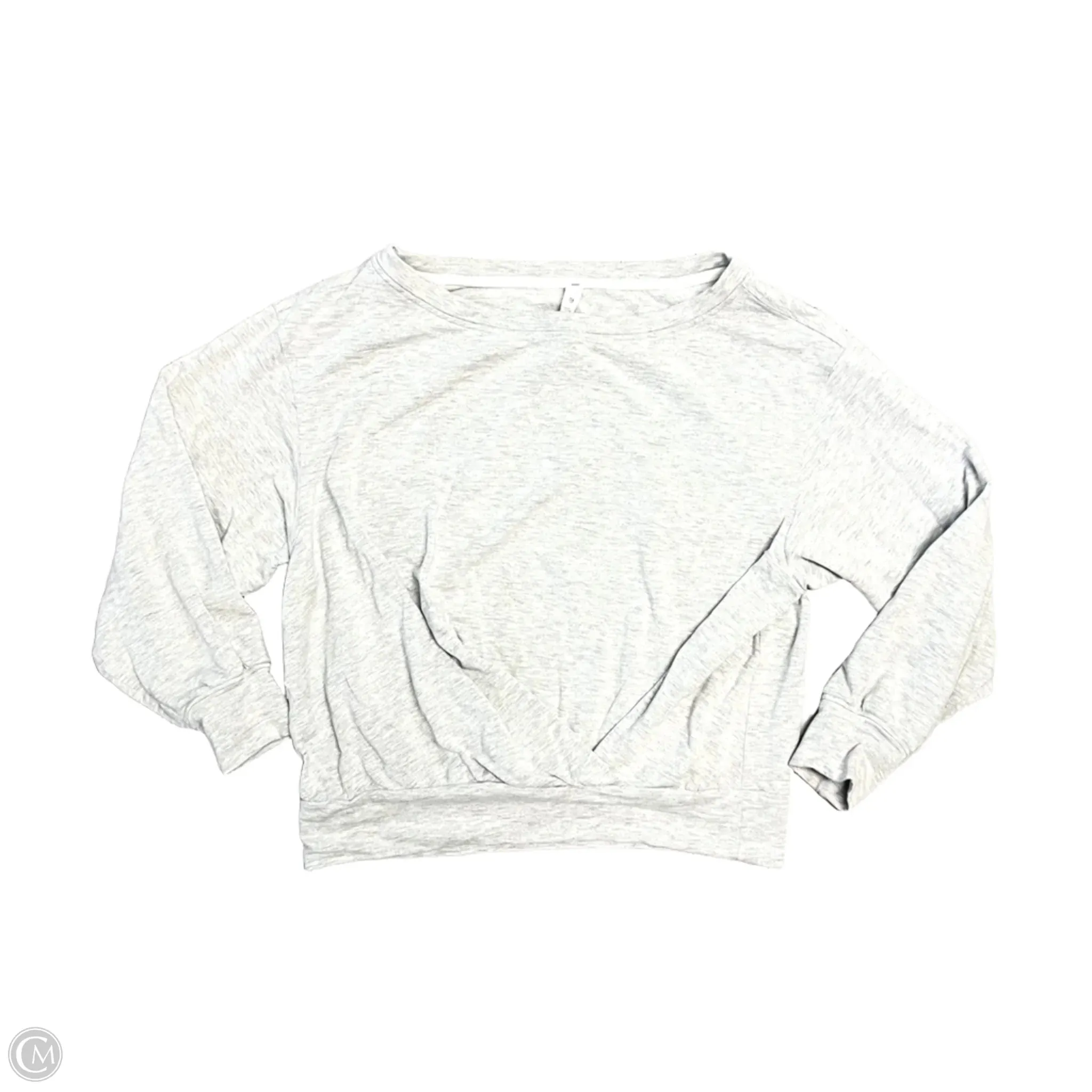 Athletic Sweatshirt Crewneck By Lululemon In Grey, Size: S