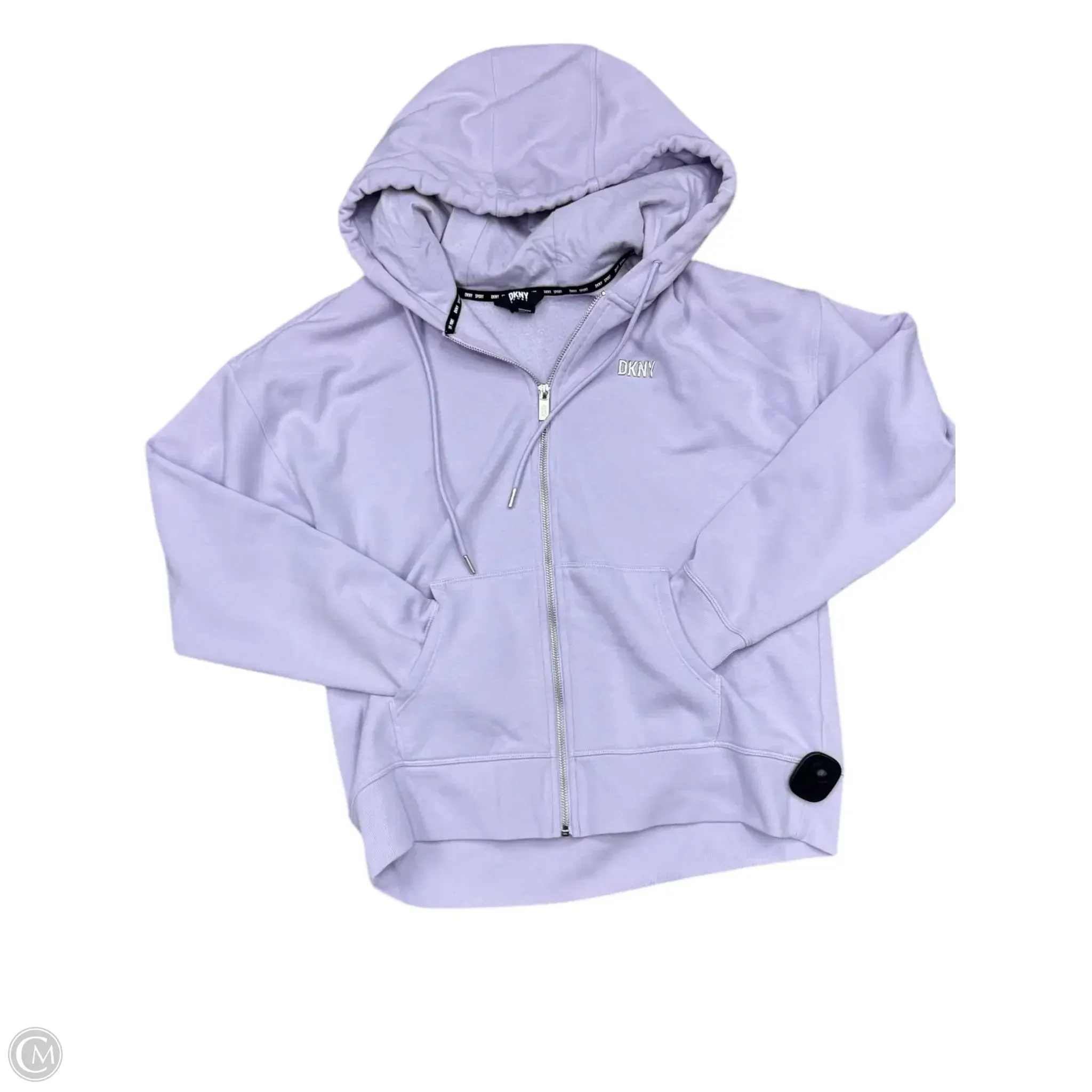 Athletic Sweatshirt Hoodie By Dkny In Purple, Size: S