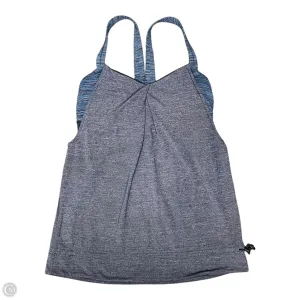 Athletic Tank Top By Lululemon In Blue & Grey, Size: M