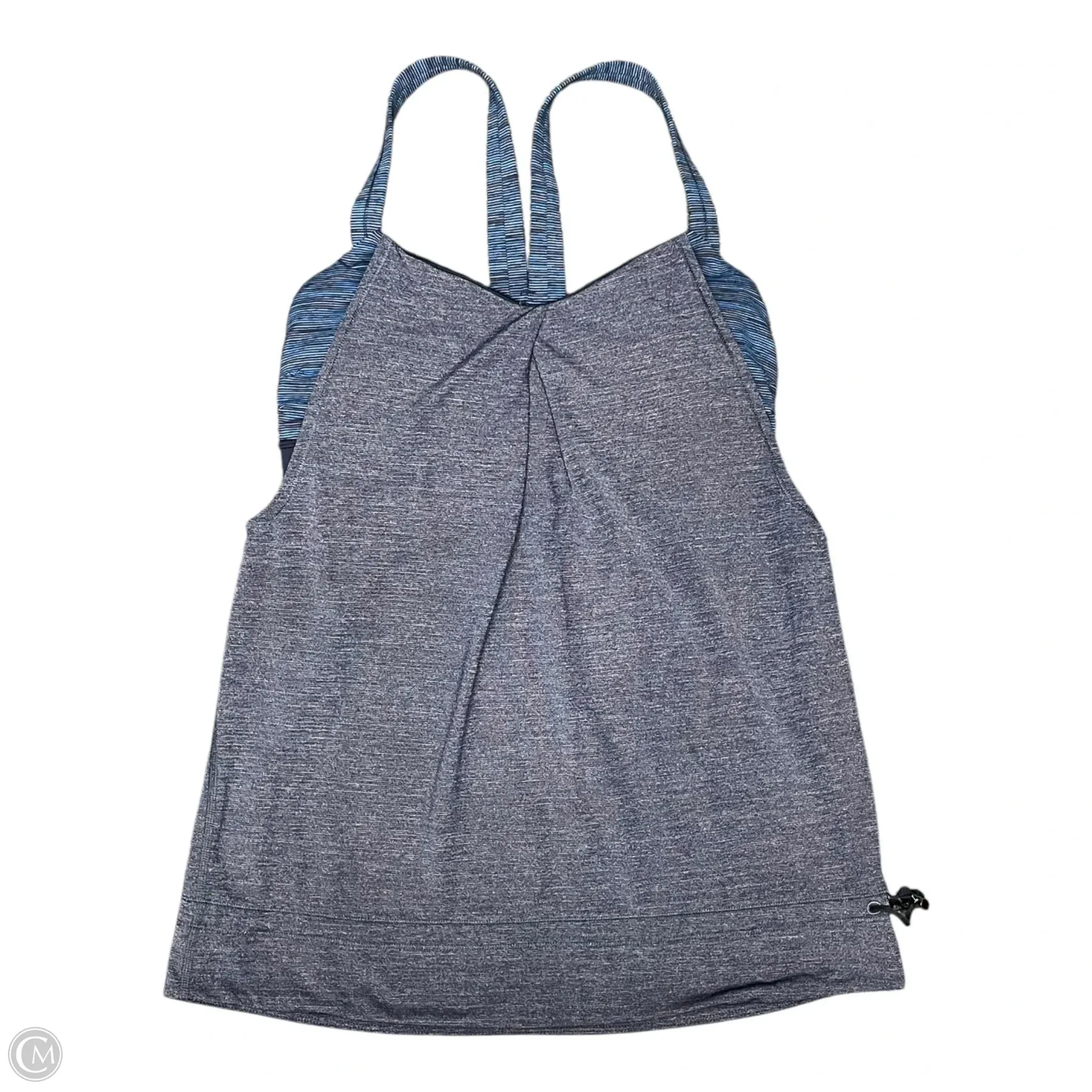 Athletic Tank Top By Lululemon In Blue & Grey, Size: M