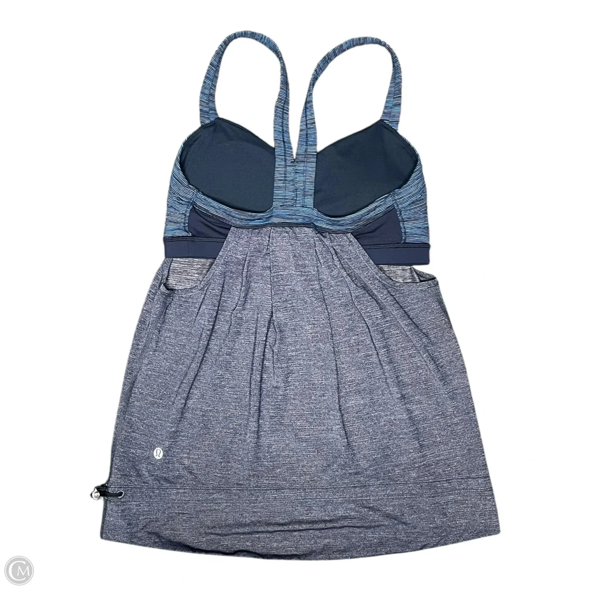 Athletic Tank Top By Lululemon In Blue & Grey, Size: M