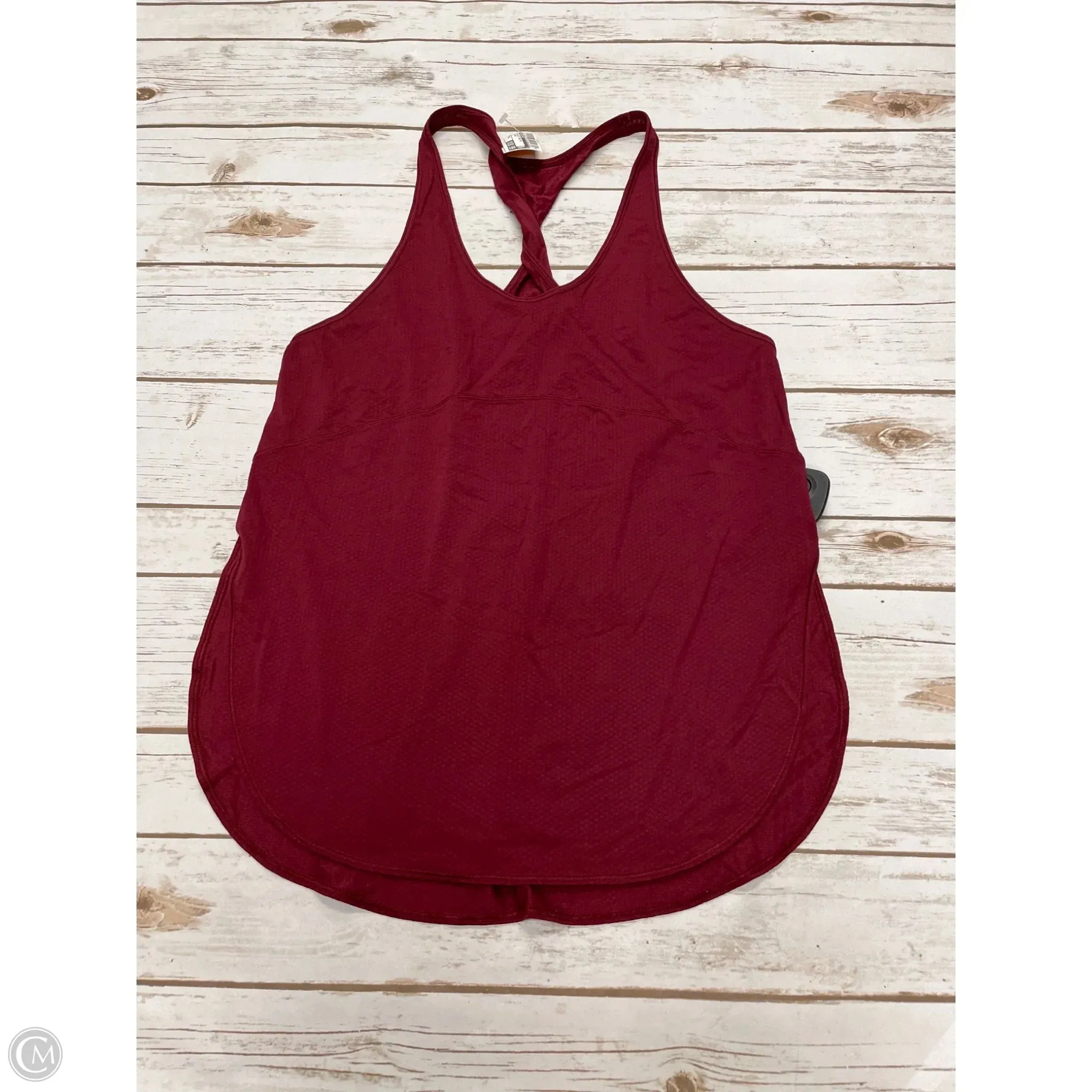 Athletic Tank Top By Lululemon In Maroon, Size: 6