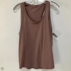 Athletic Tank Top By Lululemon In Mauve, Size: 12