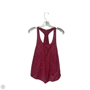 Athletic Tank Top By Lululemon In Red, Size: S