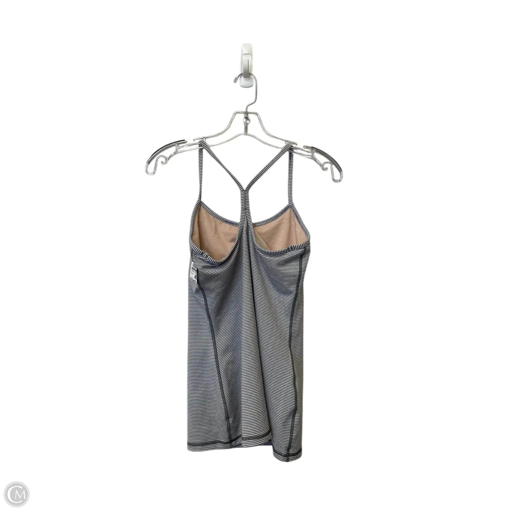 Athletic Tank Top By Lululemon In Striped Pattern, Size: 6