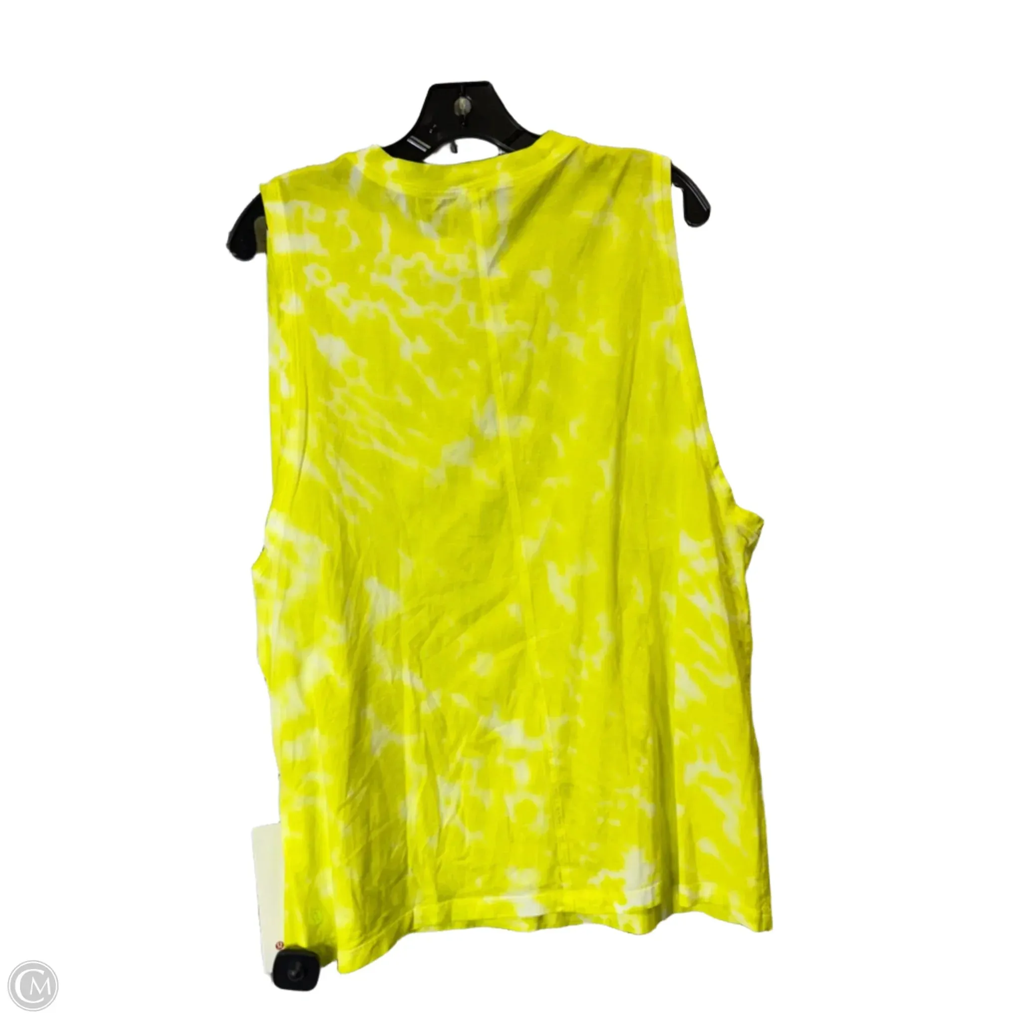 Athletic Tank Top By Lululemon In Yellow, Size: 12