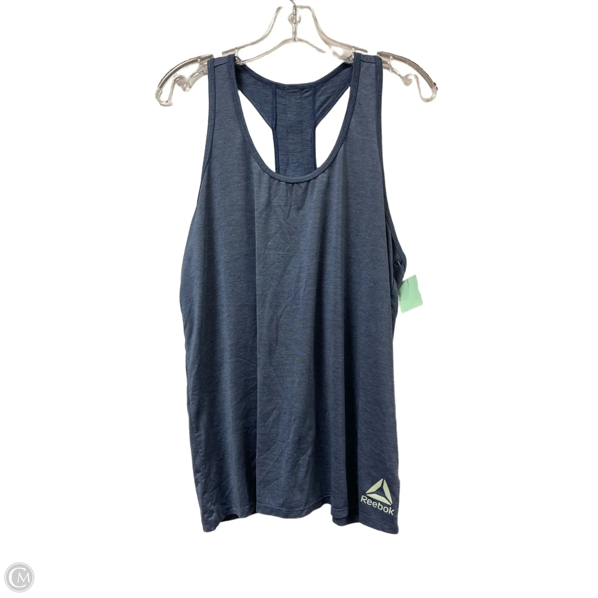 Athletic Tank Top By Reebok In Blue, Size: L