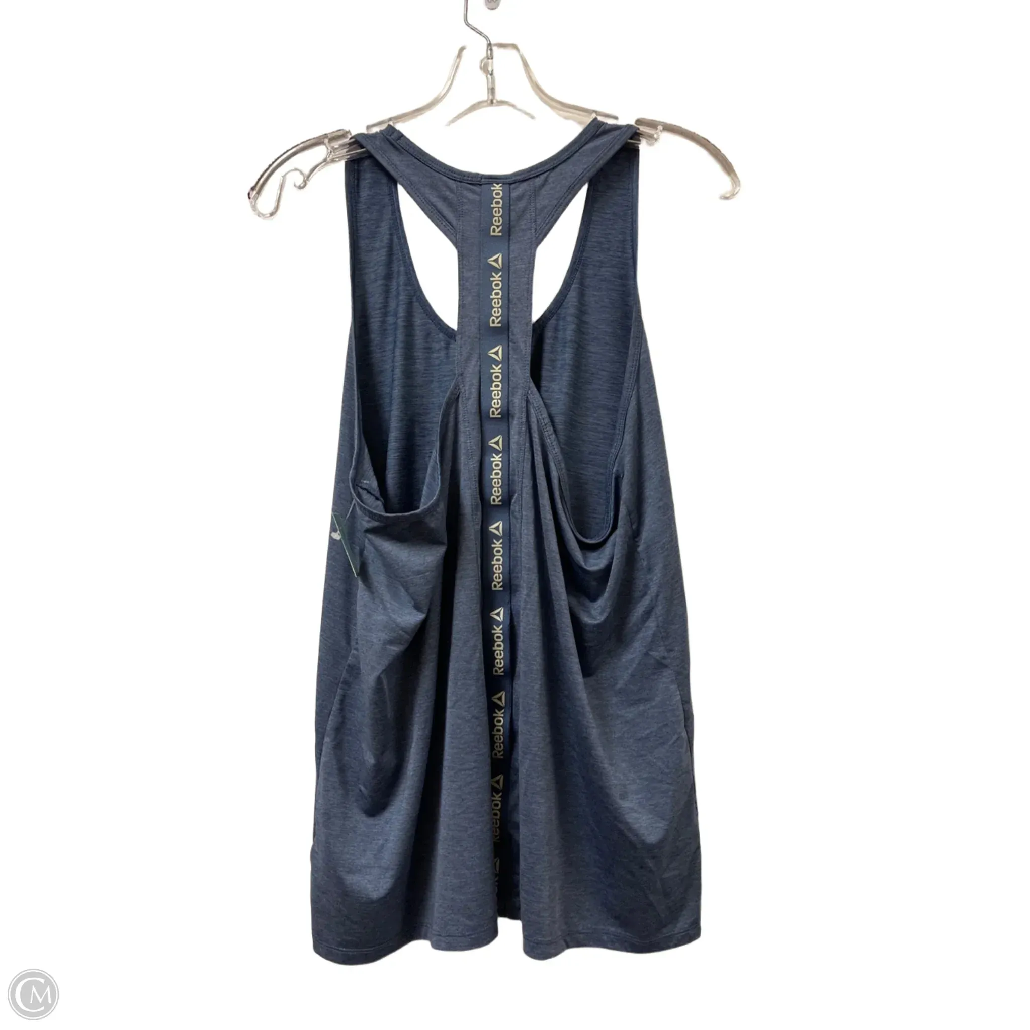Athletic Tank Top By Reebok In Blue, Size: L