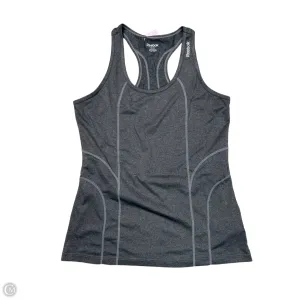 Athletic Tank Top By Reebok In Grey, Size: M