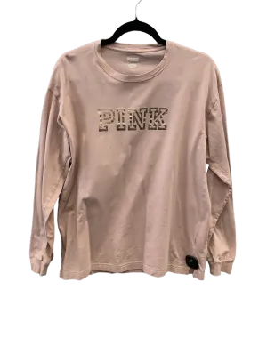 Athletic Top Long Sleeve Collar By Pink  Size: Sp