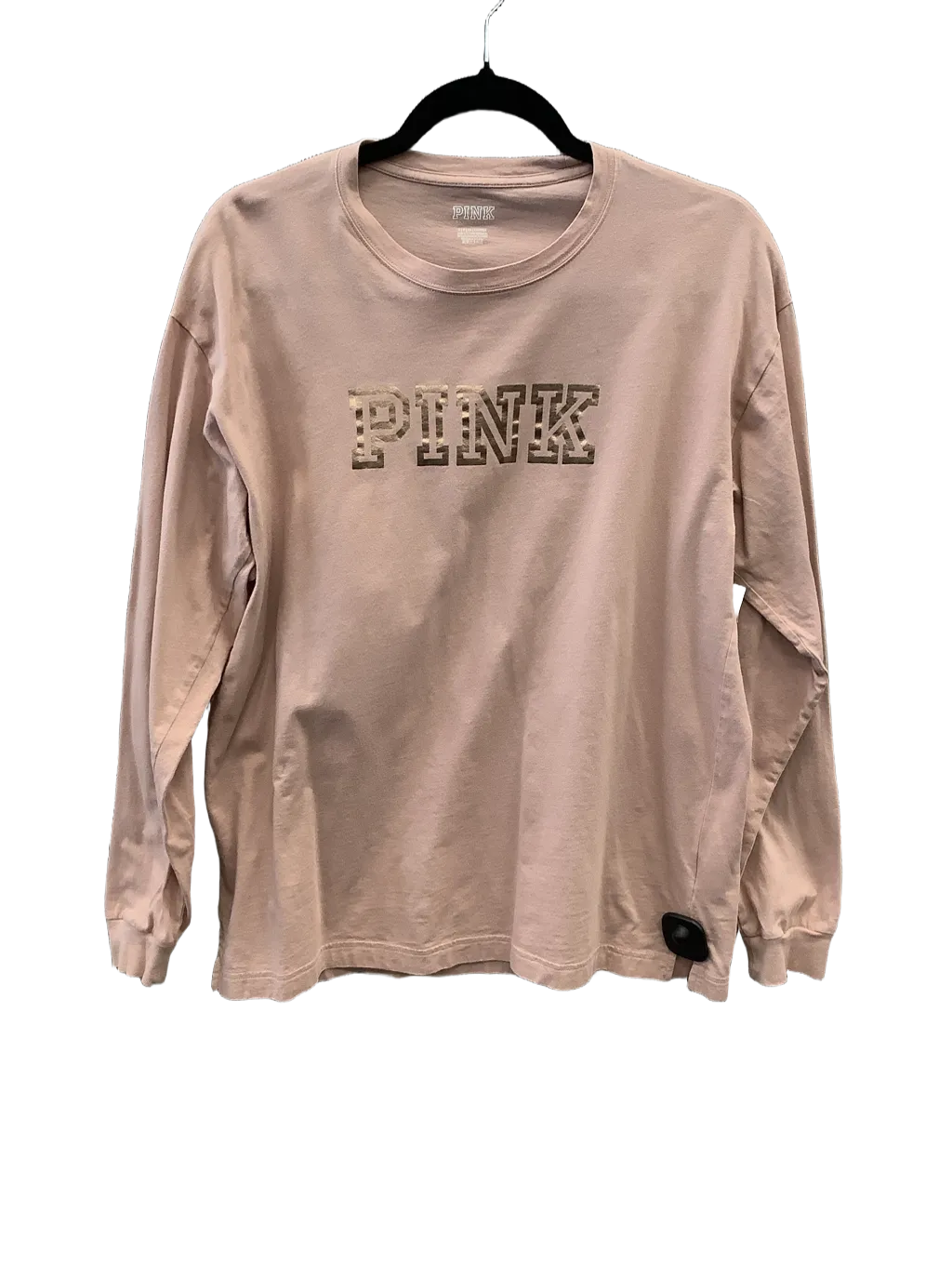Athletic Top Long Sleeve Collar By Pink  Size: Sp