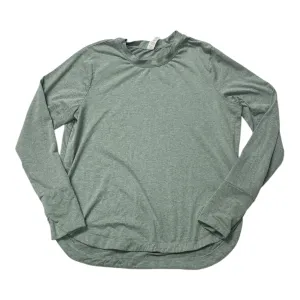 Athletic Top Ls Crewneck By Marika In Green, Size:M