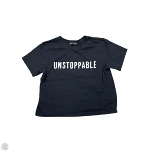 Athletic Top Short Sleeve By Athleta In Black, Size: Xs