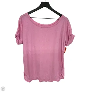 Athletic Top Short Sleeve By Gapfit In Pink, Size: M