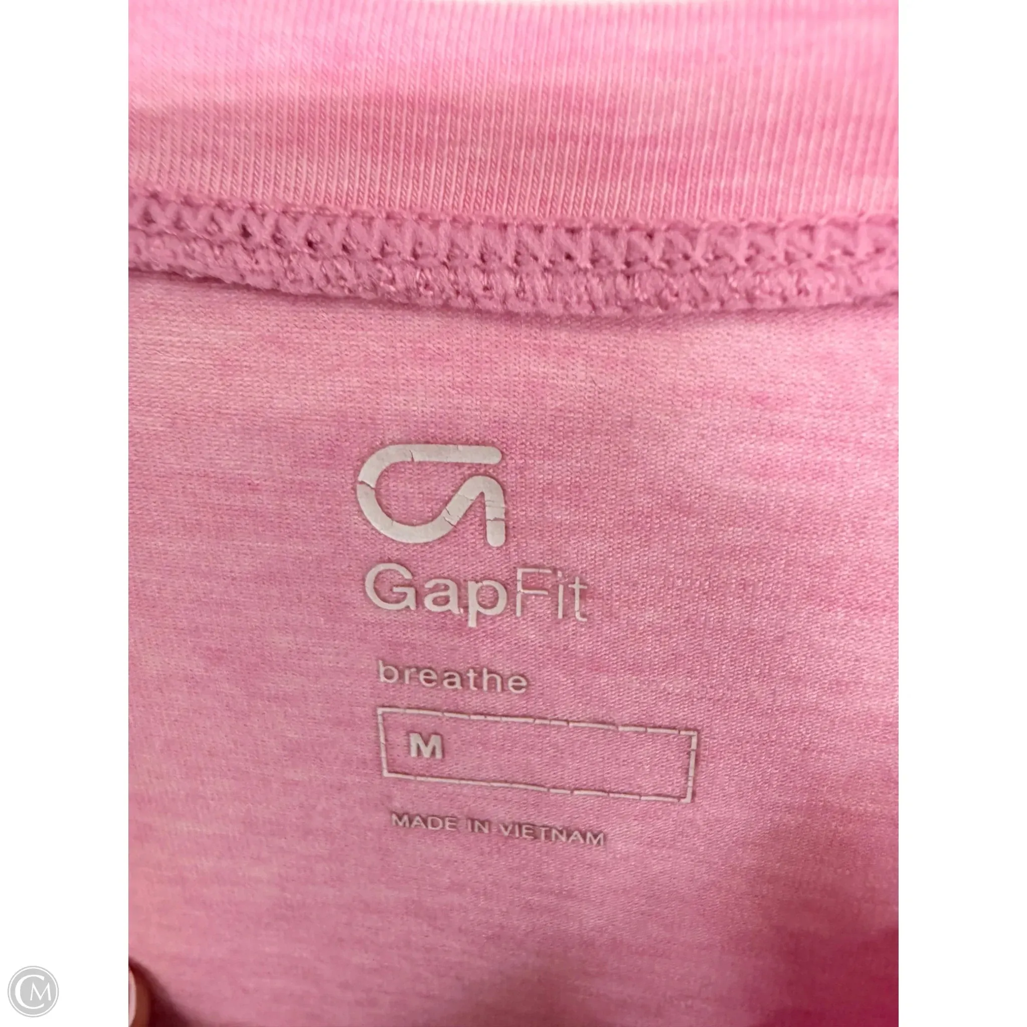 Athletic Top Short Sleeve By Gapfit In Pink, Size: M