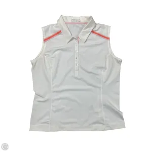 Athletic Top Short Sleeve By Nike In White, Size: L
