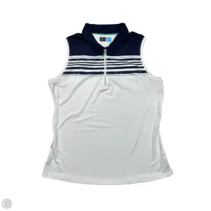 Athletic Top Short Sleeve By PGA In White, Size: L