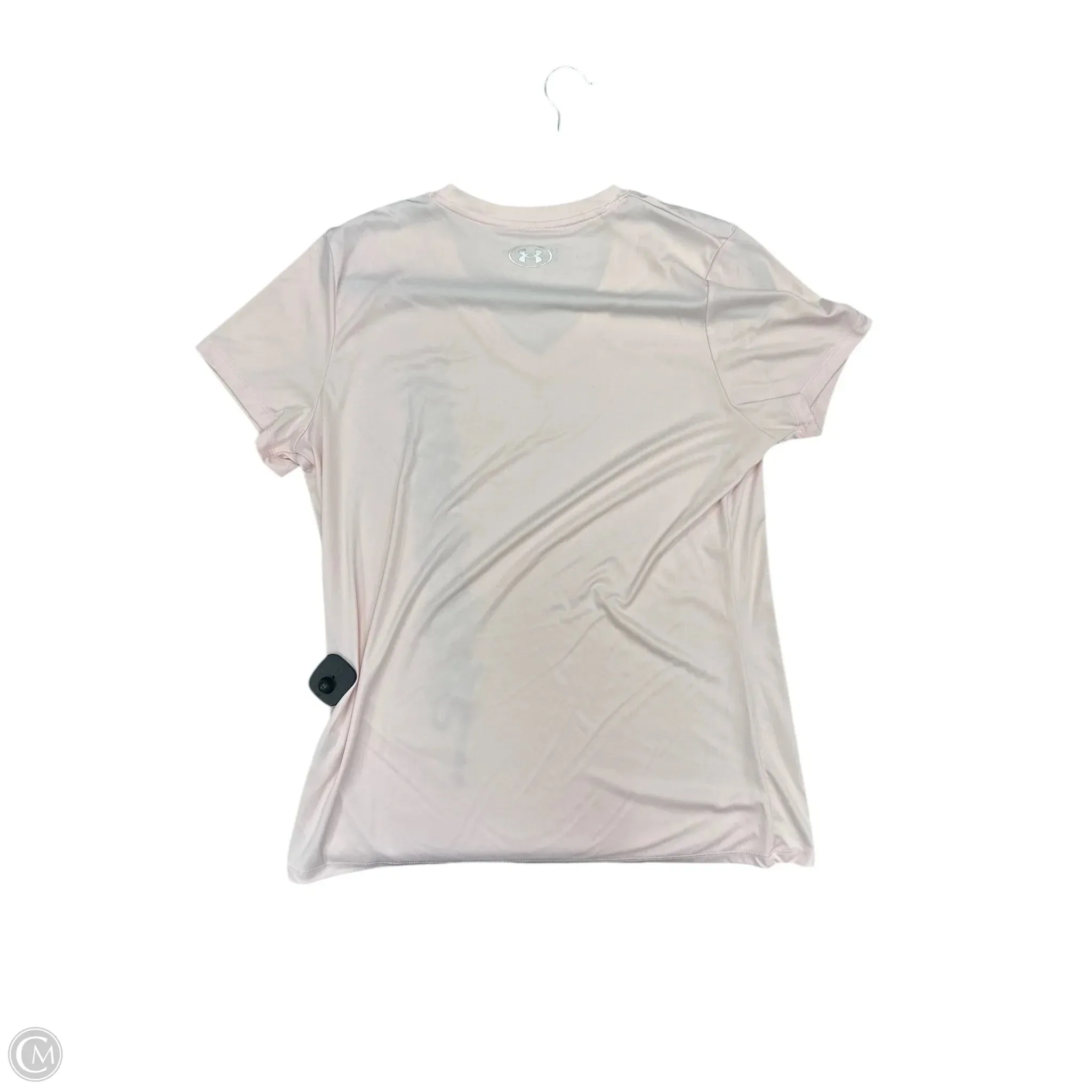 Athletic Top Short Sleeve By Under Armour In Pink, Size: L
