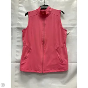 Athletic Top Short Sleeve By Under Armour In Pink, Size: M
