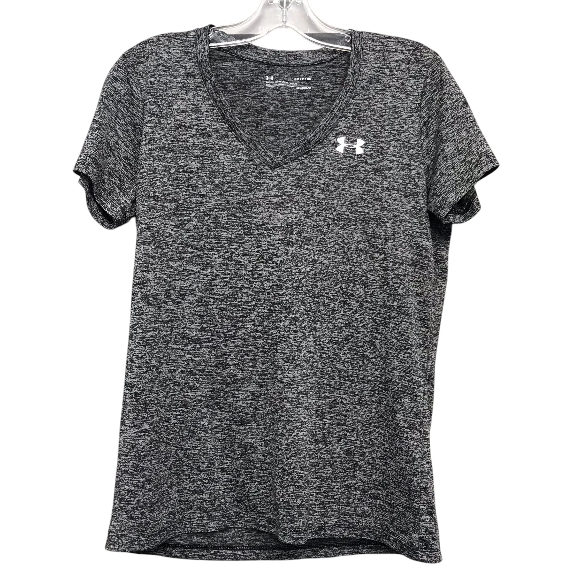 Athletic Top Ss By Under Armour In Black & White, Size:S