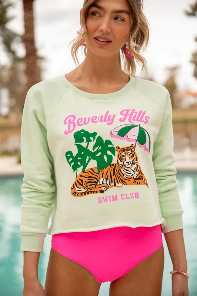 Beverly Hills Swim Club Graphic Pullover PINK LILY