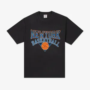 Black Heavy New York Basketball Tee LOCAL HOOPS