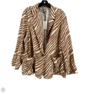 Blazer By A New Day In Brown & Cream, Size: 2x