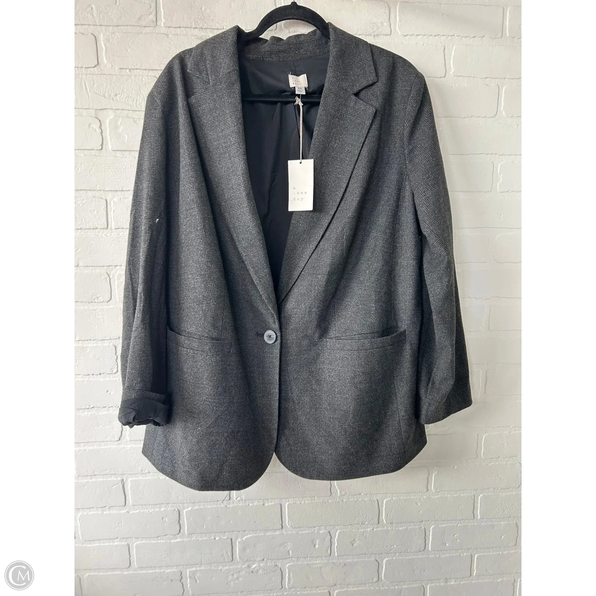 Blazer By A New Day In Grey, Size: Xxl