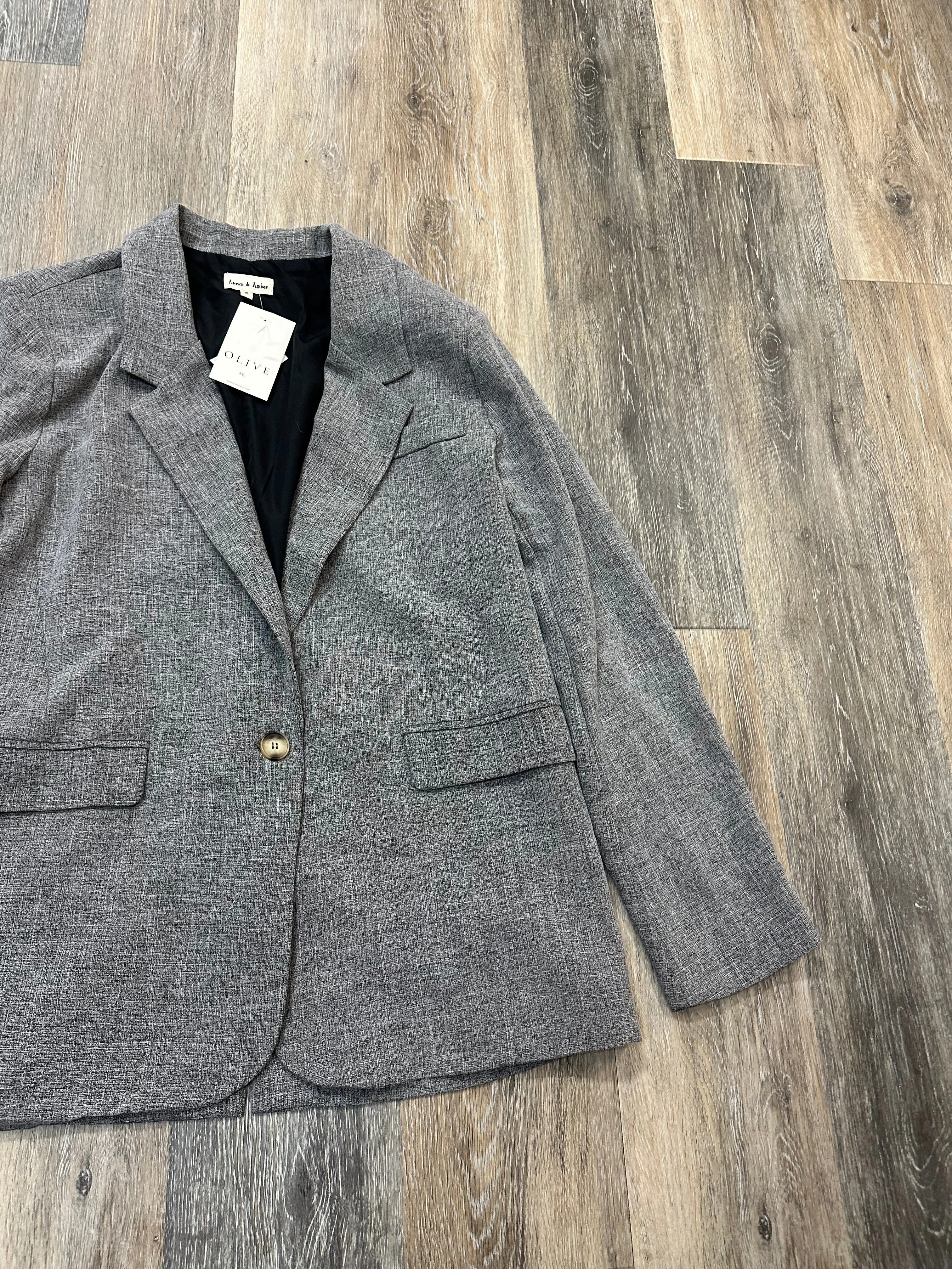 Blazer By Aaron and Amber In Grey, Size: S
