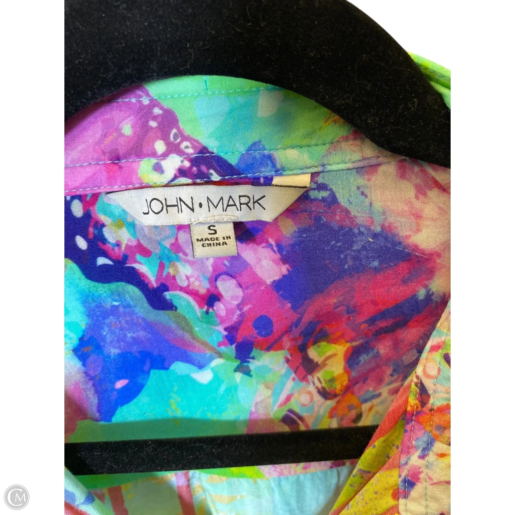 Blouse 3/4 Sleeve By John Mark In Multi-colored, Size: S