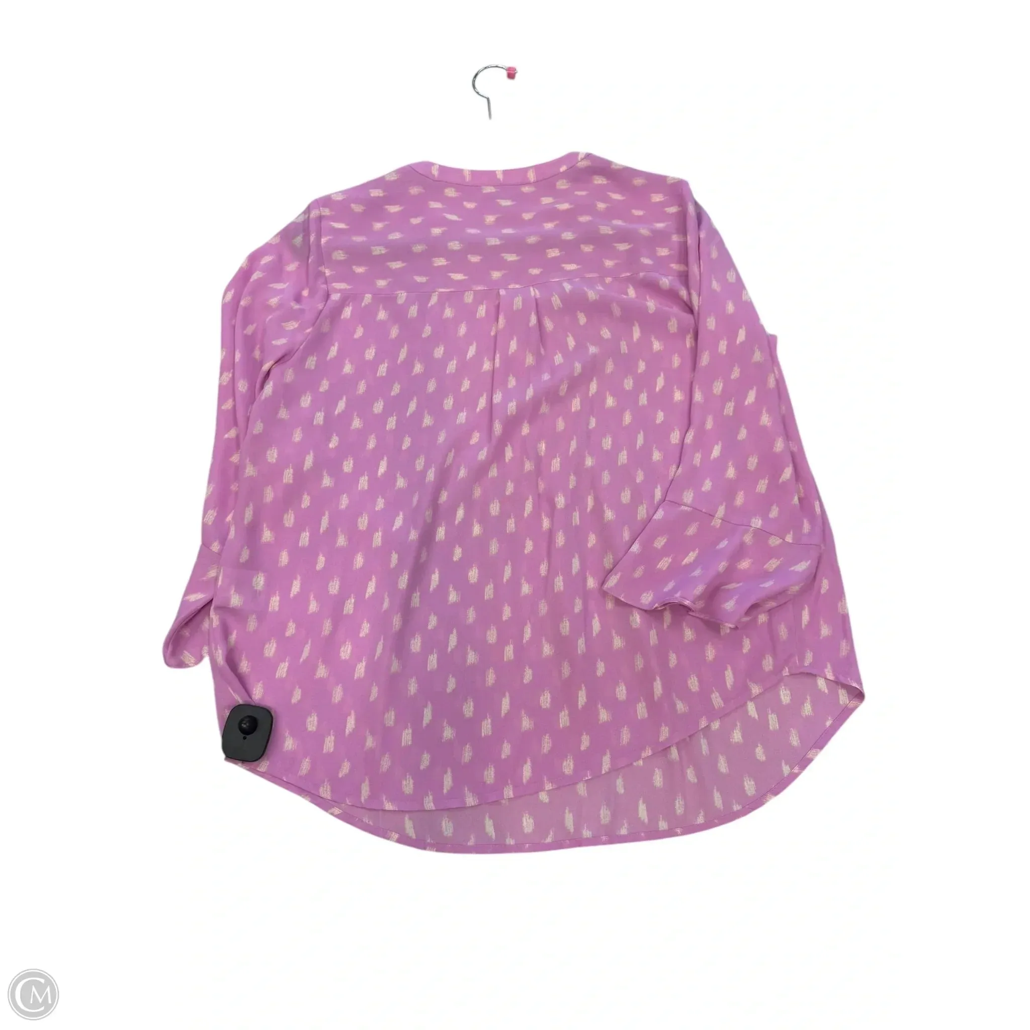 Blouse 3/4 Sleeve By Style And Company In Pink, Size: M