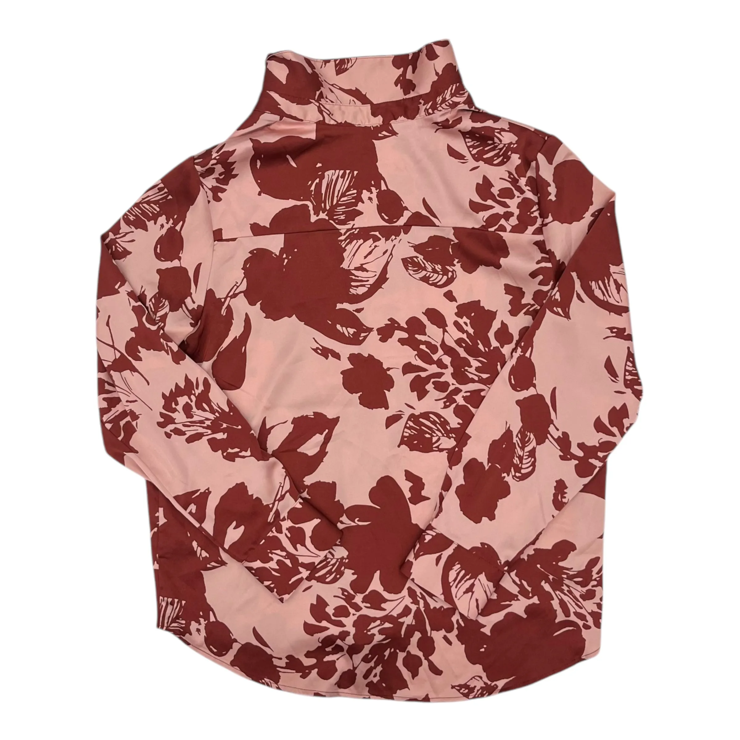Blouse Ls By Clothes Mentor In Floral Print, Size:M