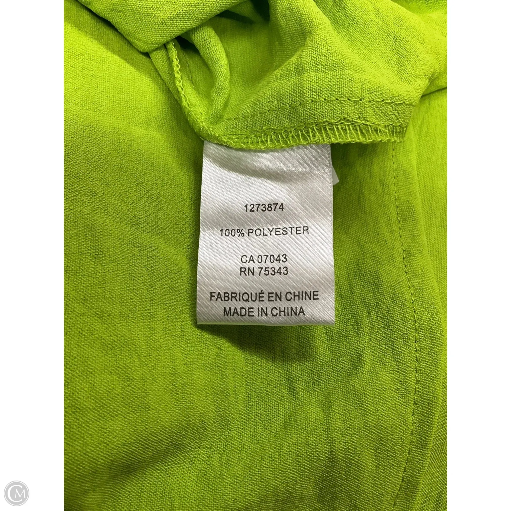 Blouse Short Sleeve By Rachel Zoe In Green, Size: S