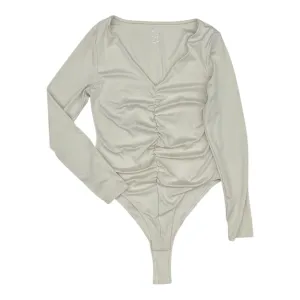 Bodysuit By A New Day In Cream, Size:M