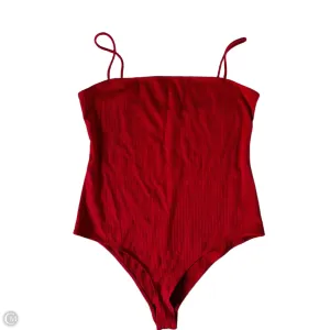 Bodysuit By Reformation In Red, Size: Xl