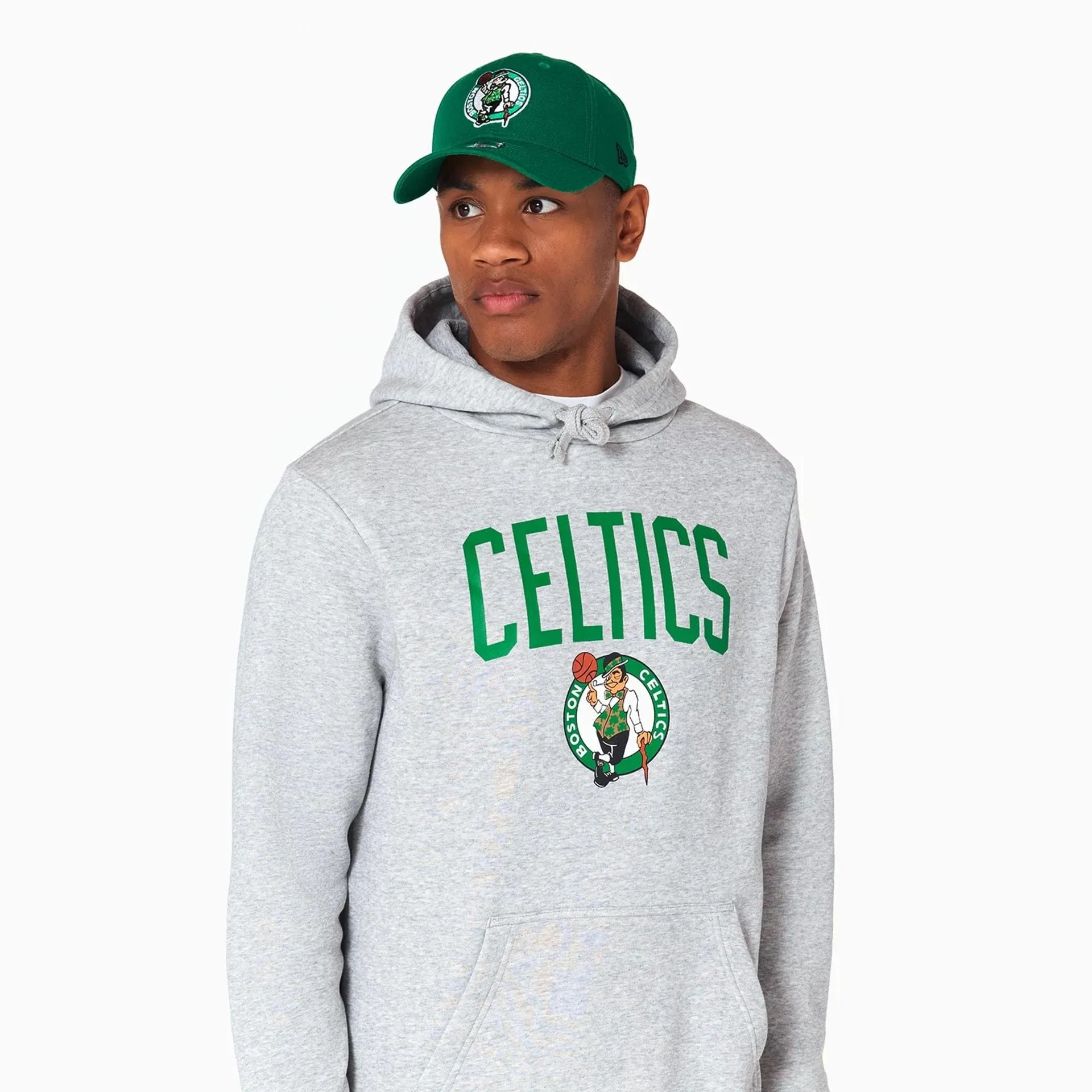 Boston Celtics NBA Grey Pullover Hoodie NEW ERA