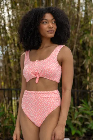 Botanical Bay Coral Floral Bikini Bottom PINK LILY