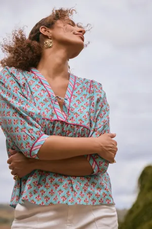 Cairo Boho Blouse in Florence Adrift