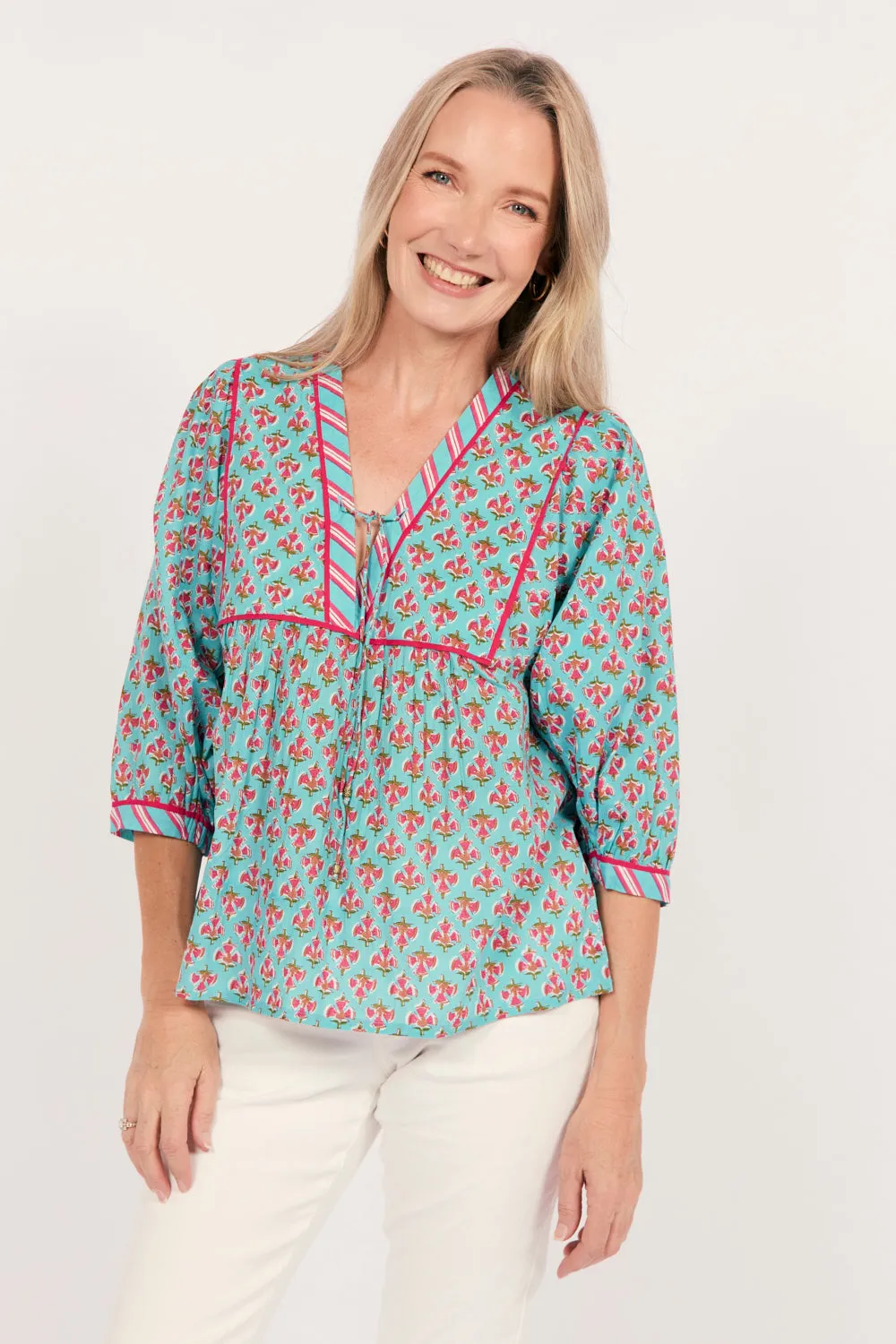 Cairo Boho Blouse in Florence Adrift