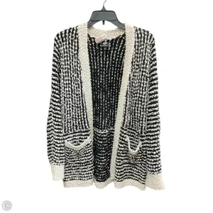 Cardigan By Bobeau In Black & White, Size: S