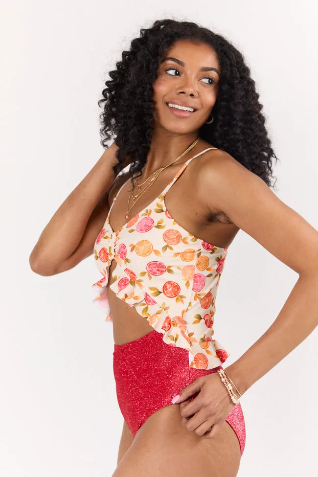 Citrus Grove One Piece Swimsuit PINK LILY