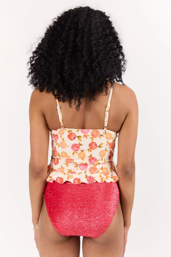 Citrus Grove One Piece Swimsuit PINK LILY
