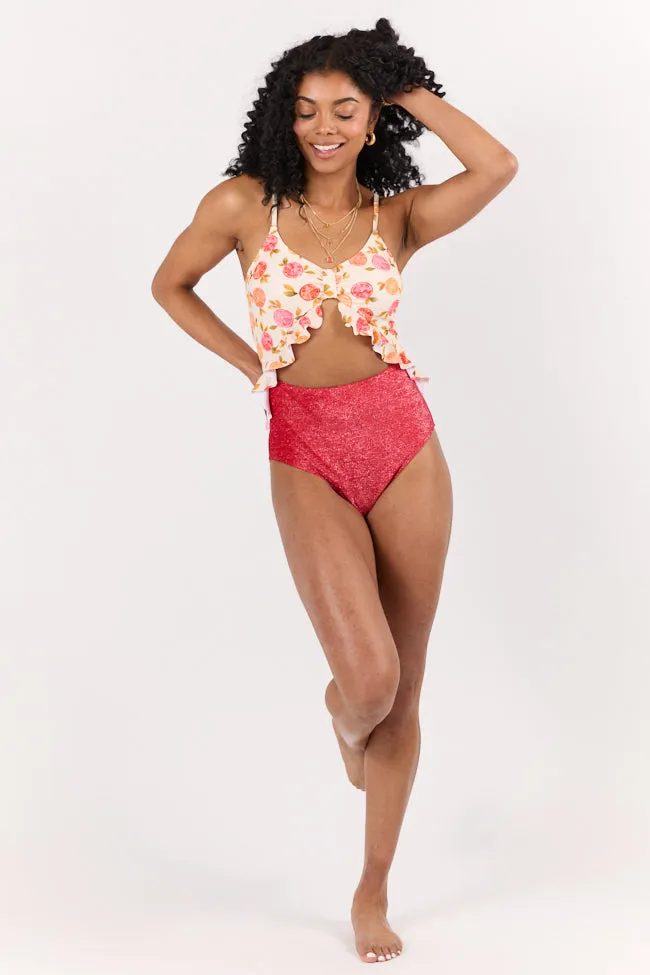 Citrus Grove One Piece Swimsuit PINK LILY
