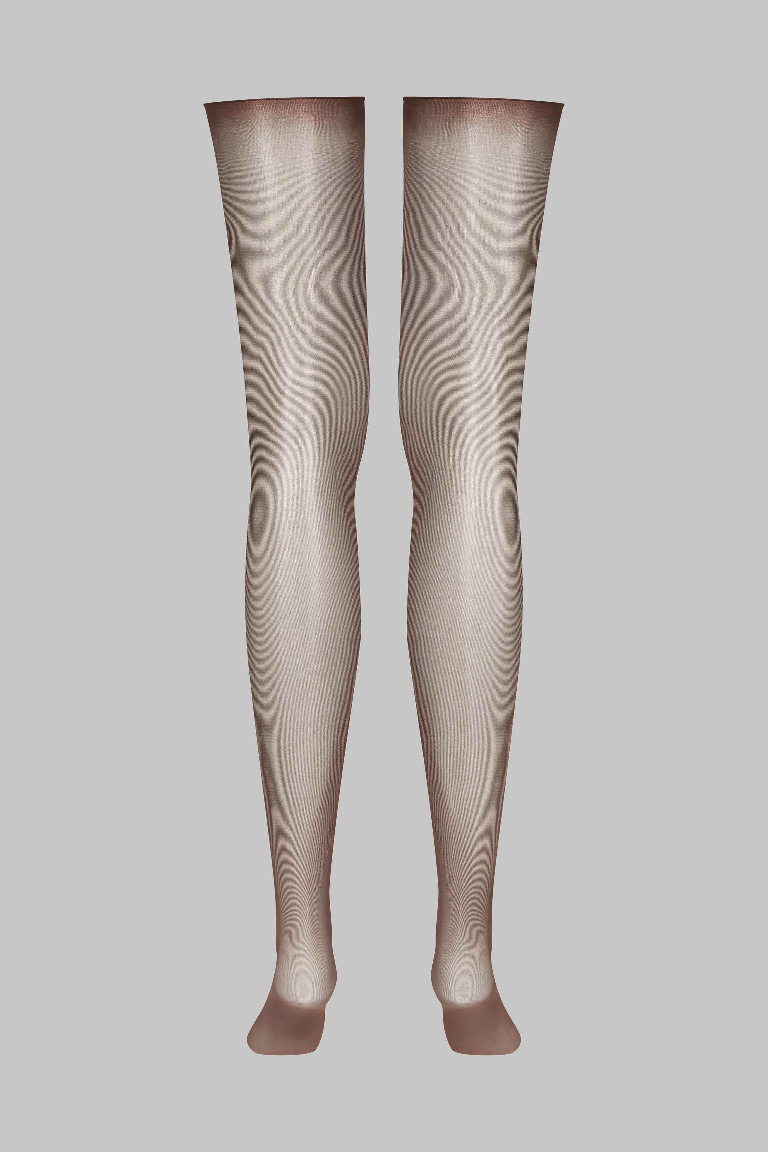 Cut and curled sheer stockings - 20D - Les Coquetteries Maison Close